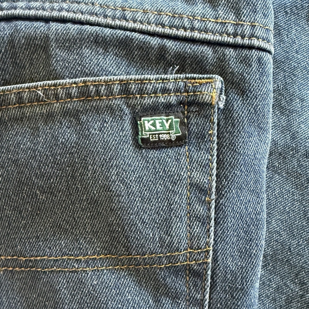 Key Workwear‎ Fleece Lined Jeans Men's 40x30 Indigo Enzyme Wash Insulated 4732 - Picture 4 of 16